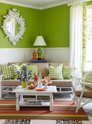 Simple Design Living Room on Simple And Colorful Living Rooms   In Seven Colors   Colorful Designs